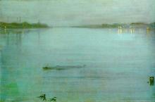 James M Whistler - Nocturne - Blue and Silver (1872)