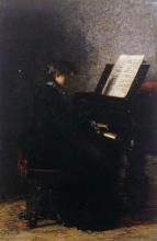 Thomas Eakins - Elizabeth at the Piano (1875)