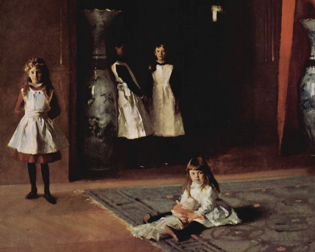 John Singer Sargent - The Daughters of Edward Dorley Boit (1882) Wallpaper #1 1280 x 1024 