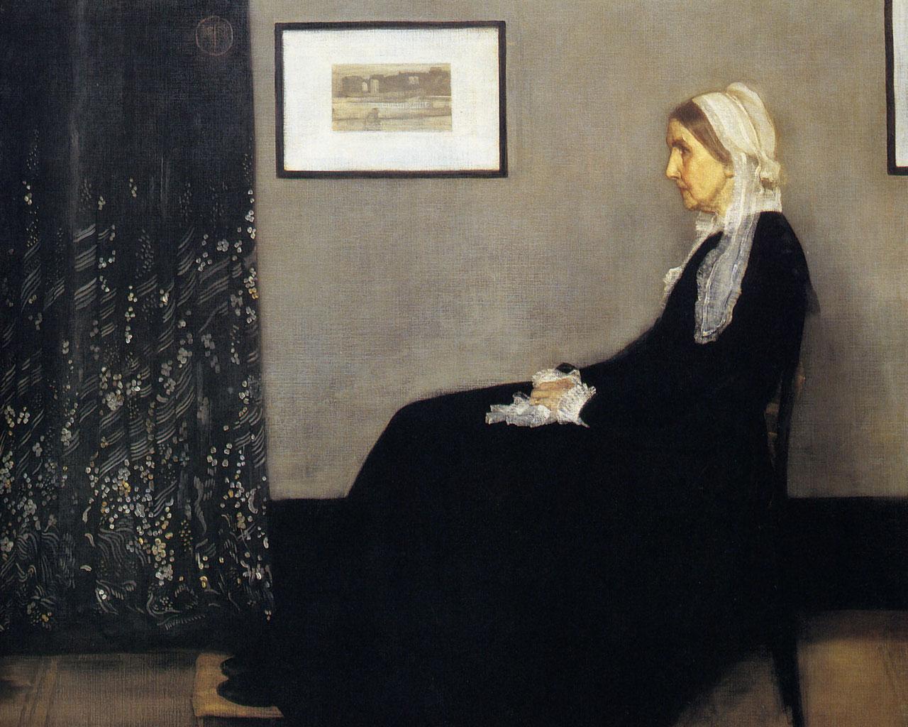 James McNeill Whistler - Arrangement in Grey and Black - The Artist's Mother (1871) Wallpaper #2 1280 x 1024 