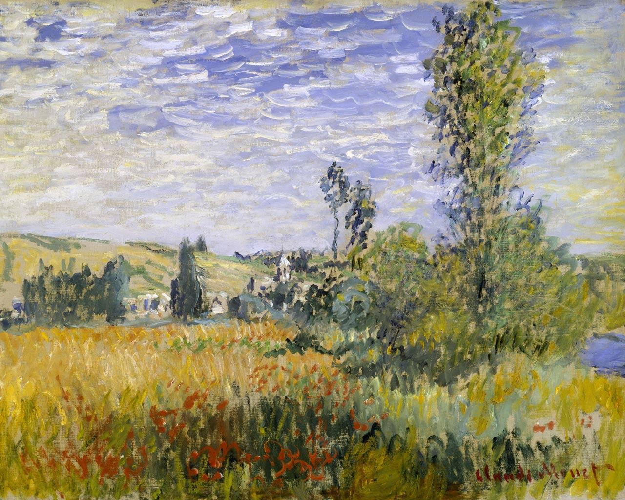 Claude Monet - Vtheuil Wallpaper #1 1280 x 1024 