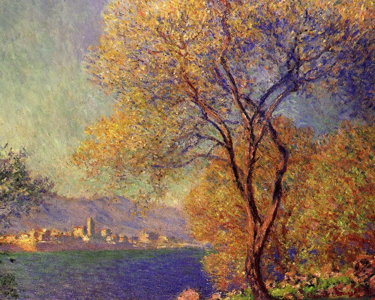 Claude Monet - Antibes vue de la Salis Wallpaper #3 1280 x 1024 