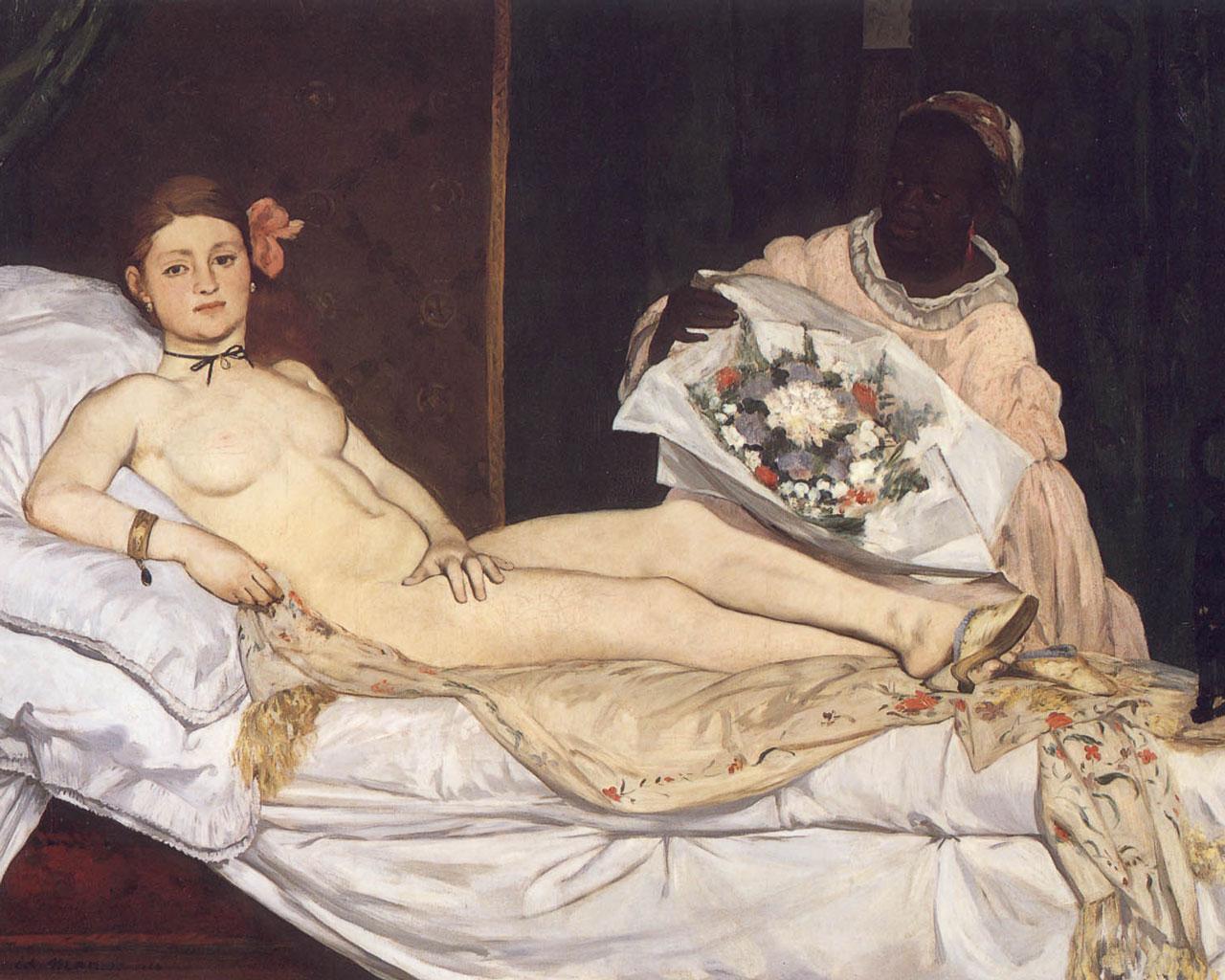 Edouard Manet - Olympia Wallpaper #3 1280 x 1024 