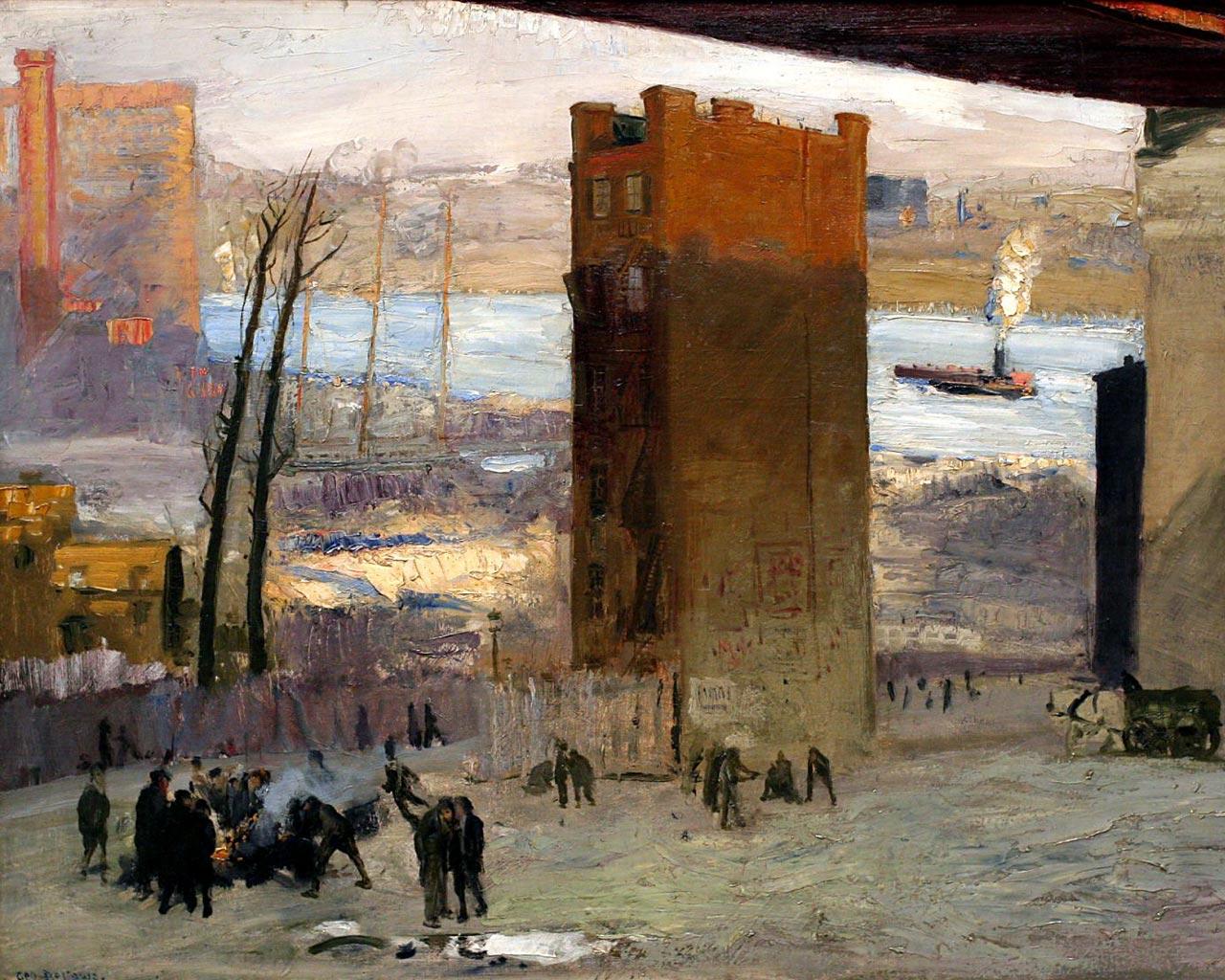 George Bellows - The Lone Tenement Wallpaper #2 1280 x 1024 