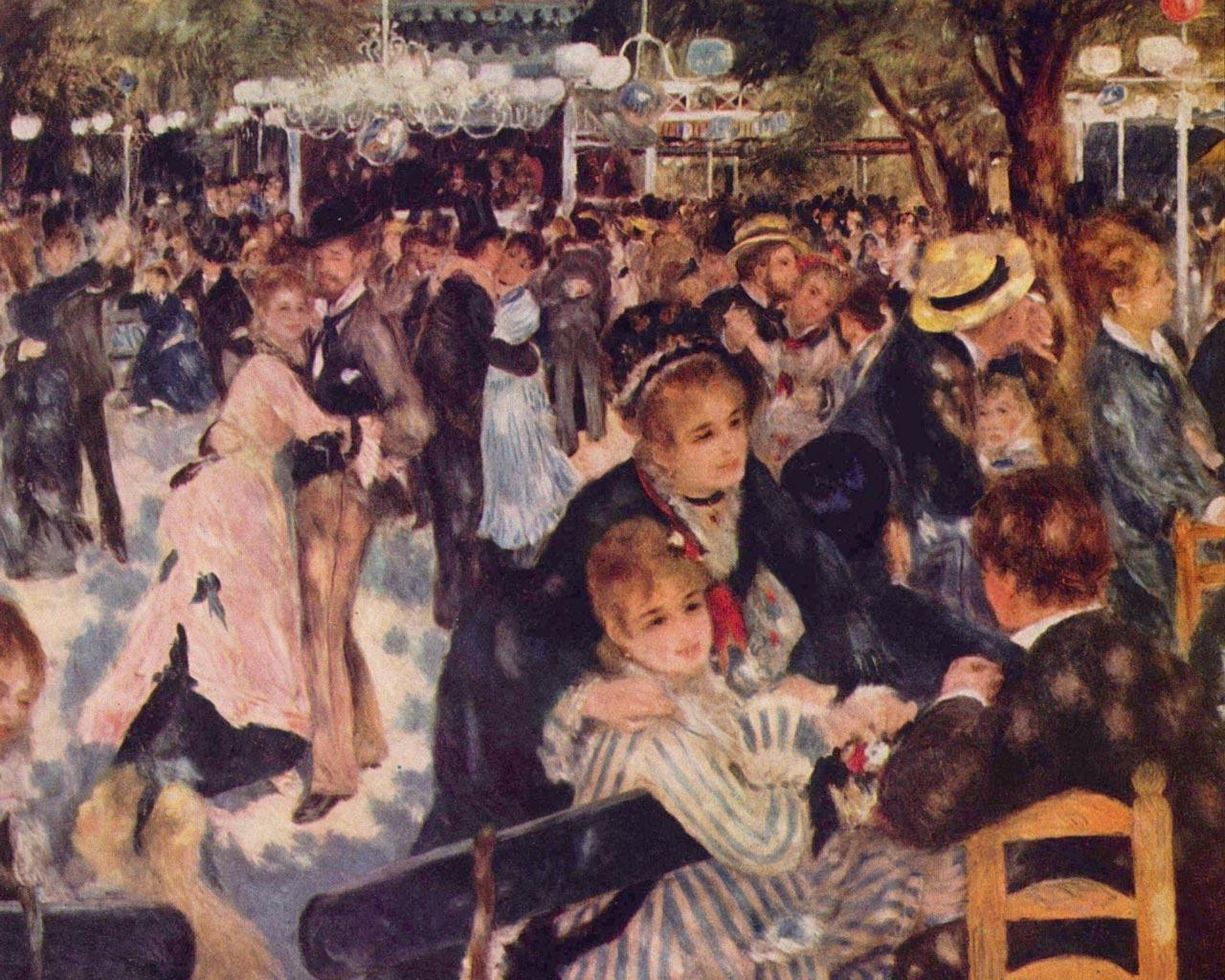 Auguste Renoir - Le Moulin de la Galette Wallpaper #1 1280 x 1024 