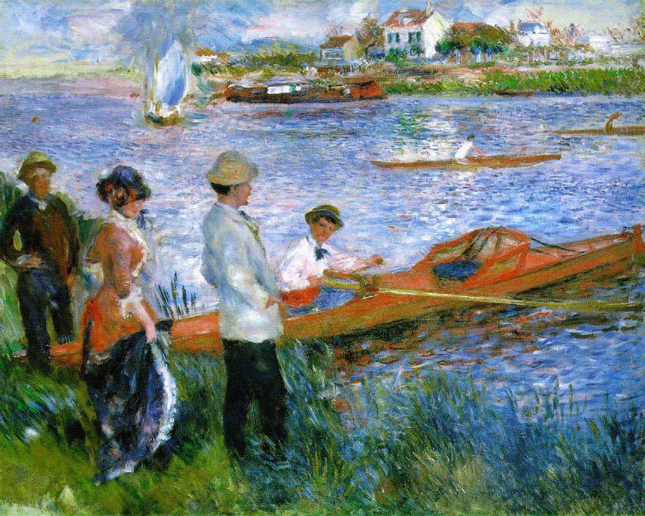 Auguste Renoir - Oarsmen at Chatou Wallpaper #3 1280 x 1024 