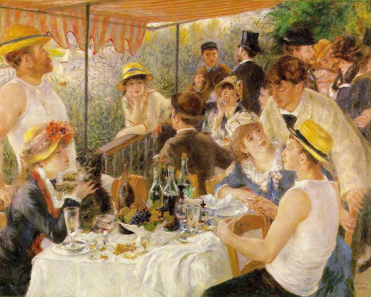 Auguste Renoir - The Luncheon of the Boating Party Wallpaper #4 1280 x 1024 