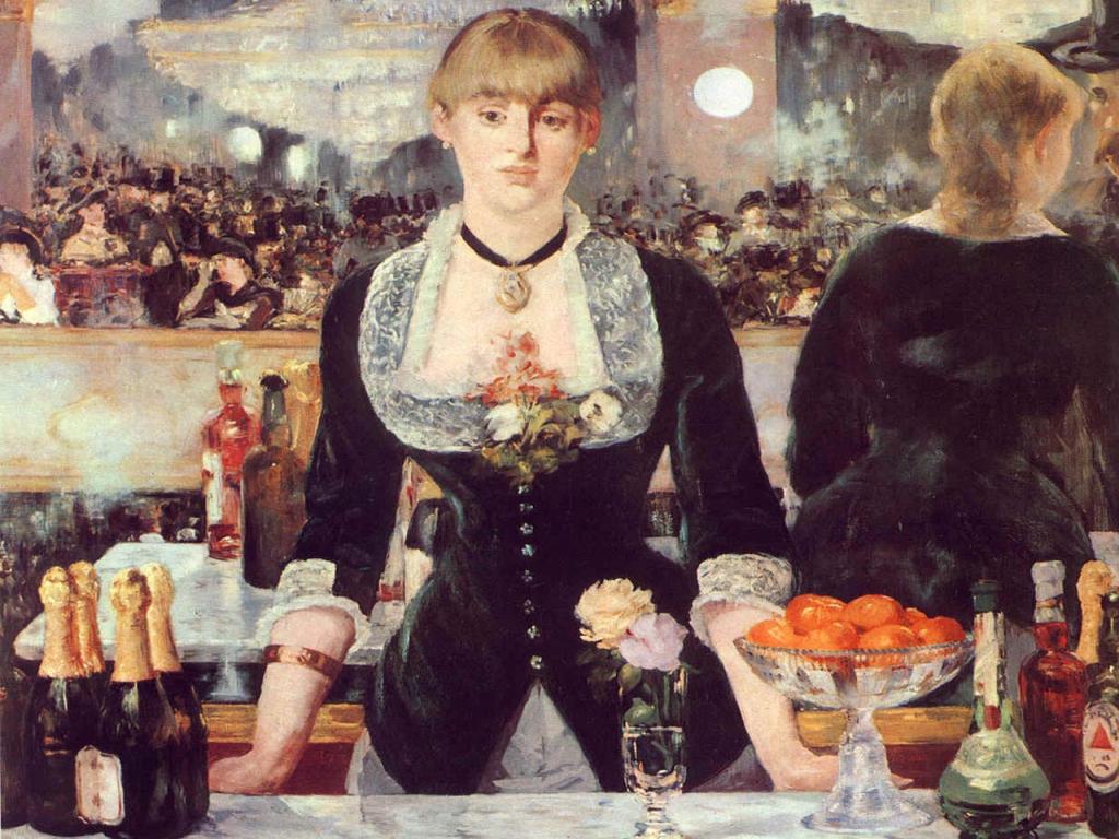 Edouard Manet - Le Bar aux Folies-Bergère Wallpaper #4 1024 x 768 