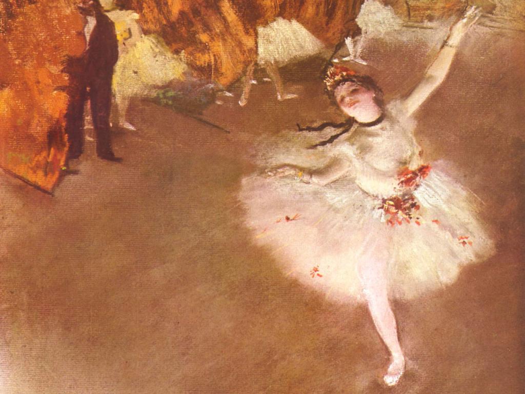 Edgar Degas - The Prima Ballerina (detail) Wallpaper #2 1024 x 768 