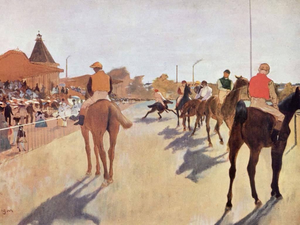 Edgar Degas - Jockeys Wallpaper #3 1024 x 768 