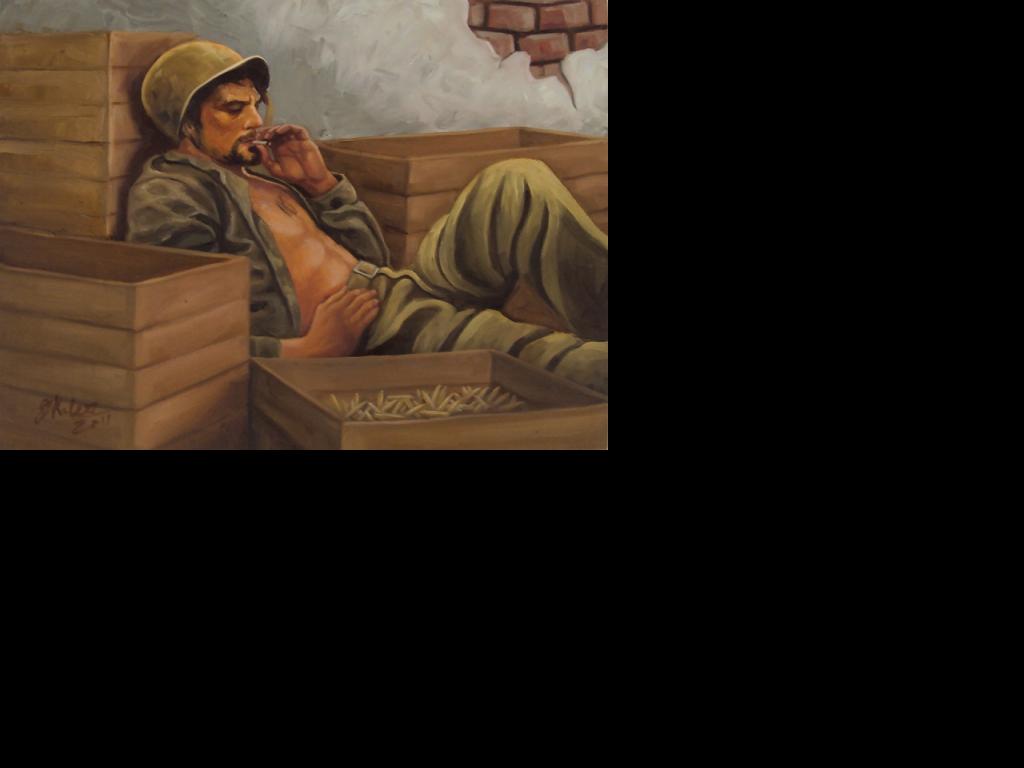 Jaspreet Singh Kaler - army man in oil  Wallpaper #3 1024 x 768 