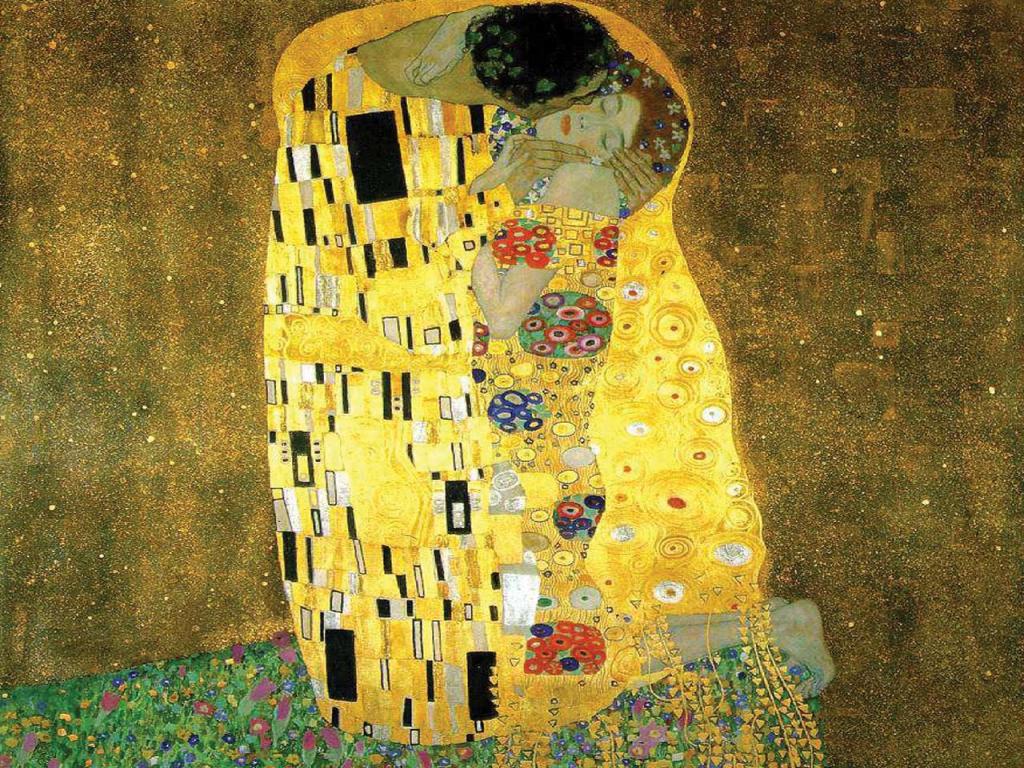 Gustav Klimt - The Kiss Wallpaper #1 1024 x 768 