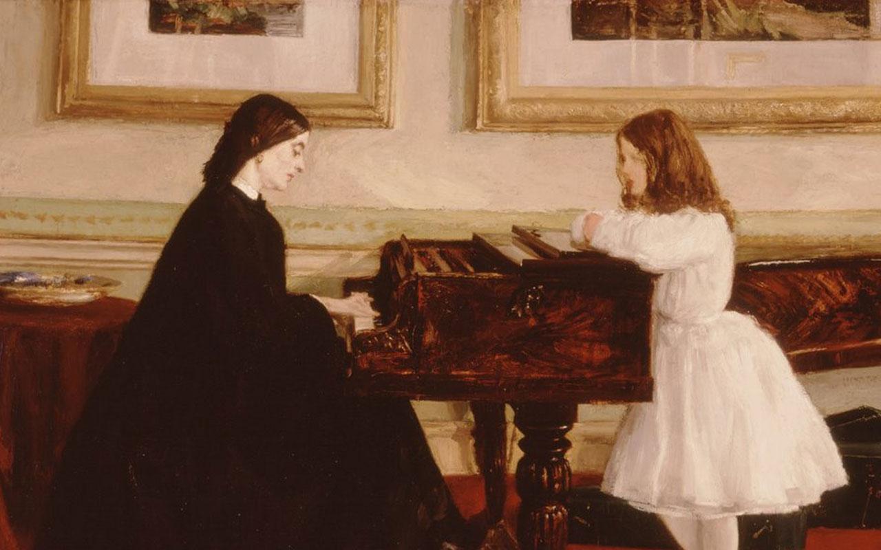 James McNeill Whistler - At the Piano (1859) Wallpaper #1 1280 x 800 