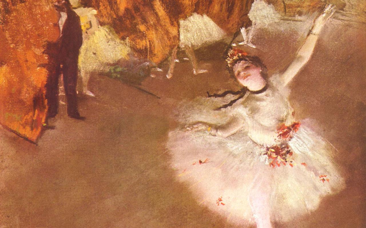 Edgar Degas - The Prima Ballerina (detail) Wallpaper #2 1280 x 800 