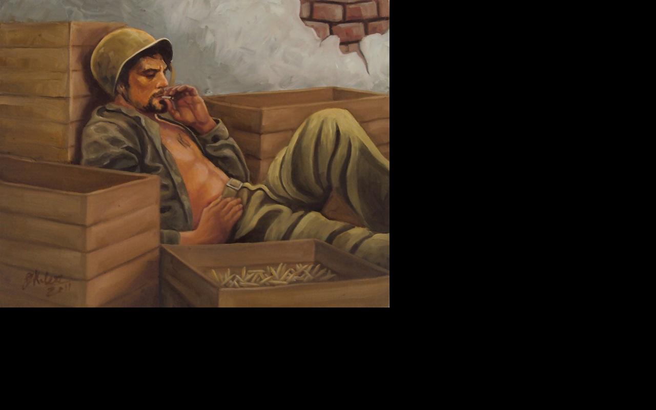 Jaspreet Singh Kaler - army man in oil  Wallpaper #3 1280 x 800 
