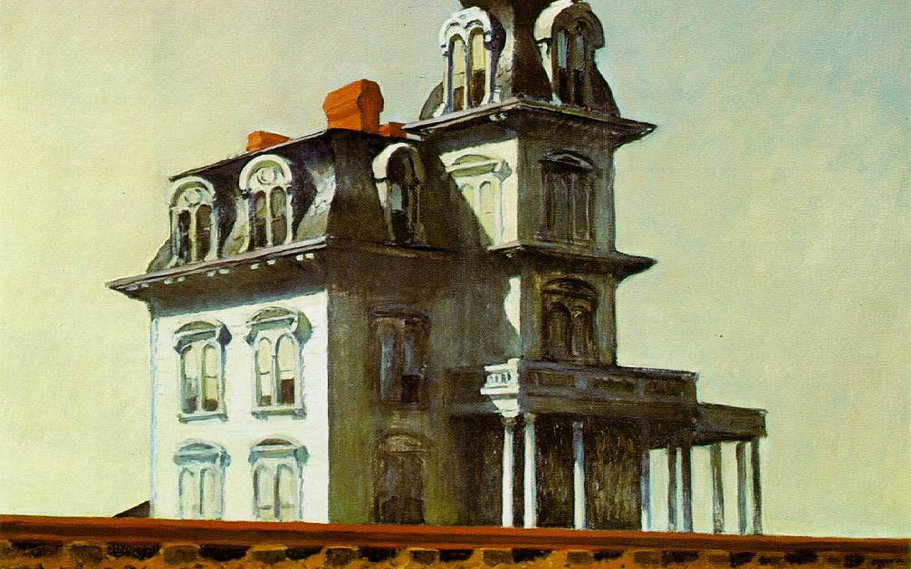 Edward Hopper - House Behind The Railroad (1925) Wallpaper #1 1280 x 800 