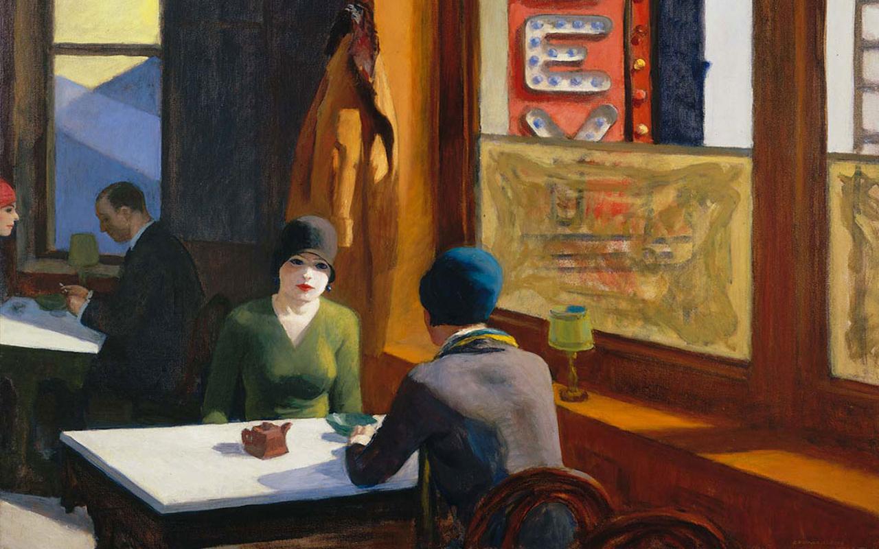 Edward Hopper - Chop Suey (1929) Wallpaper #2 1280 x 800 