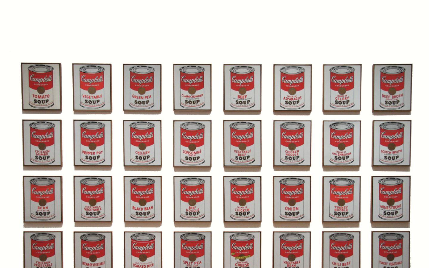Andy Warhol - Campbell's Soup Cans (1962) Wallpaper #2 1440 x 900 