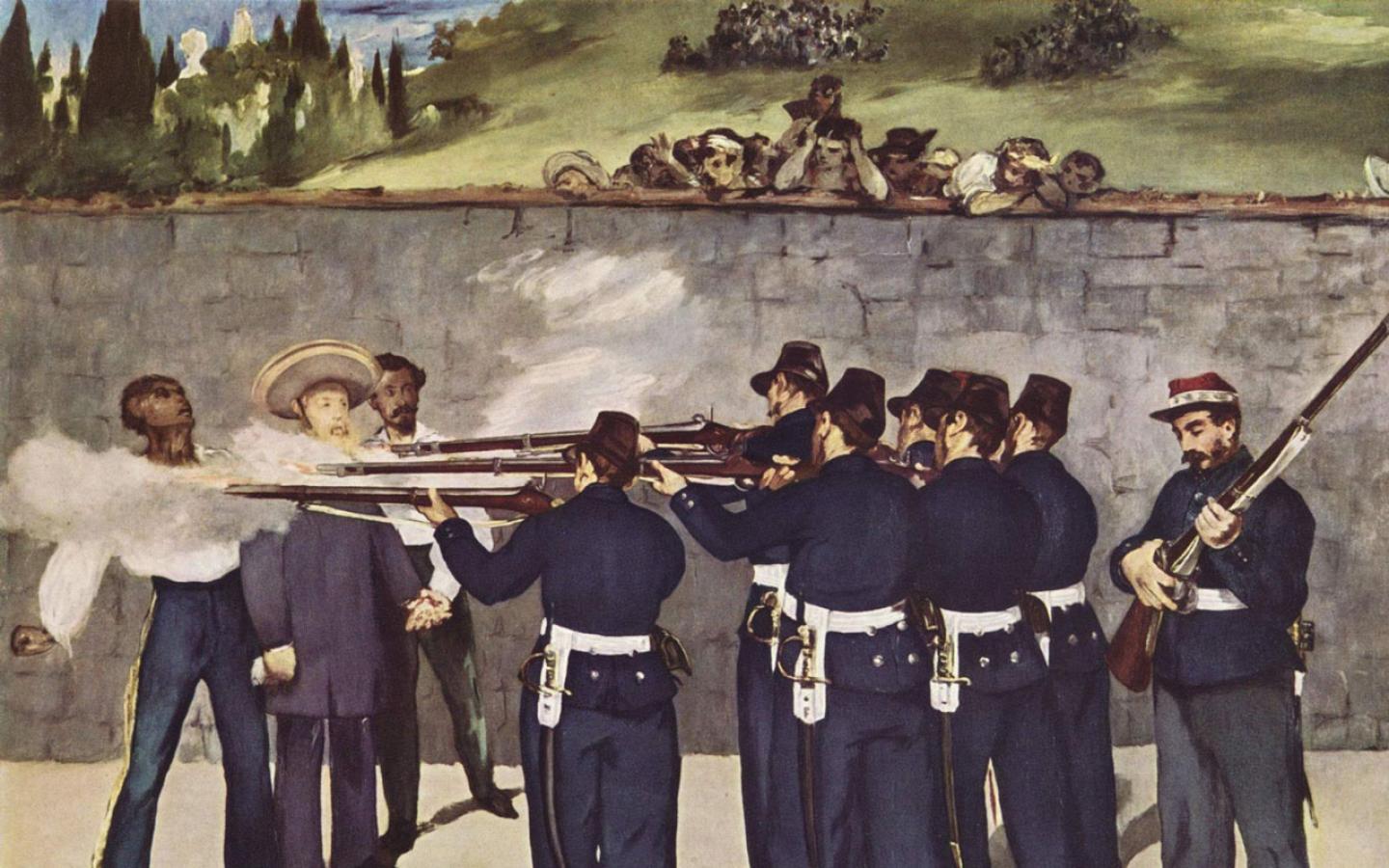 Edouard Manet - Execution of Emperor Maximilian of Mexico Wallpaper #1 1440 x 900 