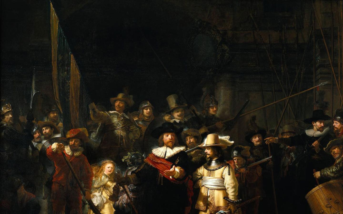 Rembrandt - The Night Watch Wallpaper #1 1440 x 900 