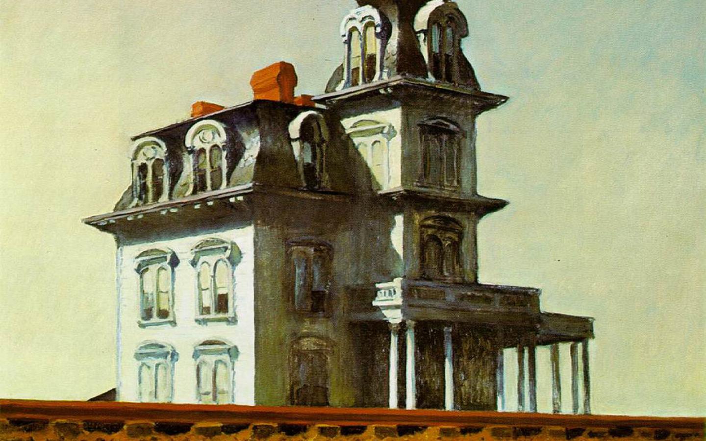 Edward Hopper - House Behind The Railroad (1925) Wallpaper #1 1440 x 900 