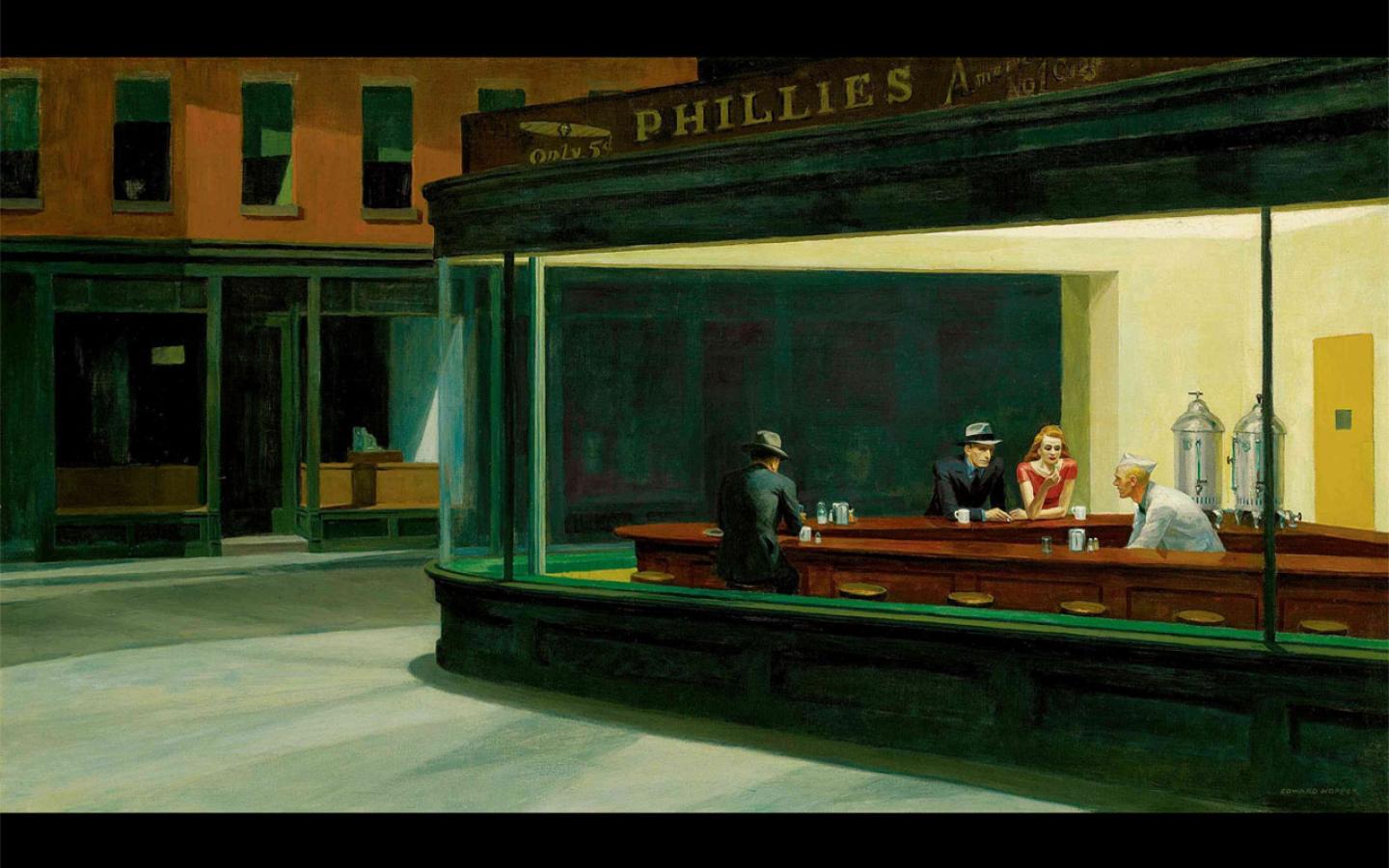 Edward Hopper - Nighthawks (1942) Wallpaper #4 1440 x 900 