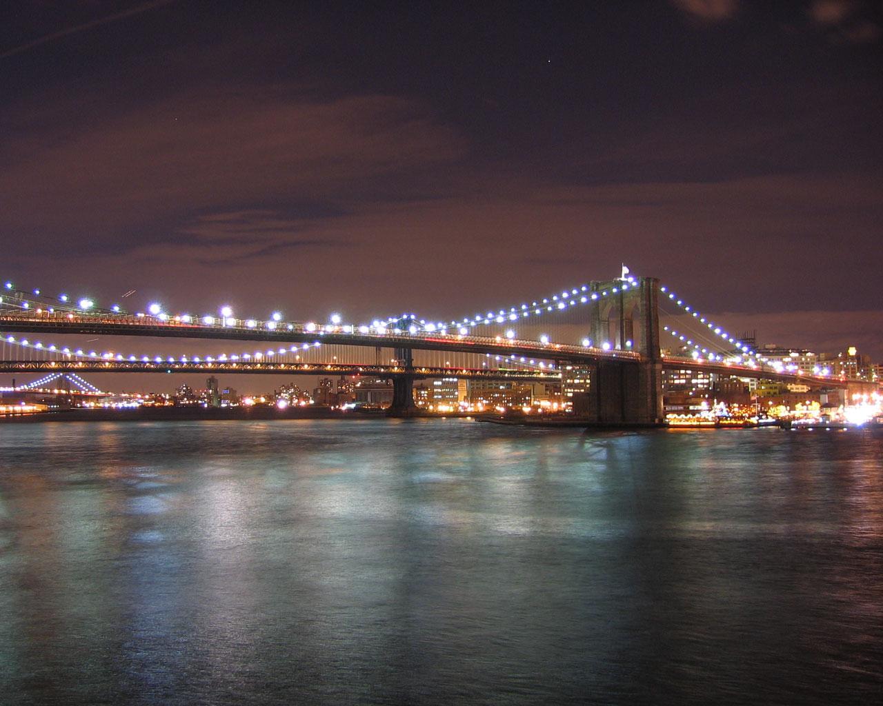 New York - Brooklyn Bridge Wallpaper #4 1280 x 1024 