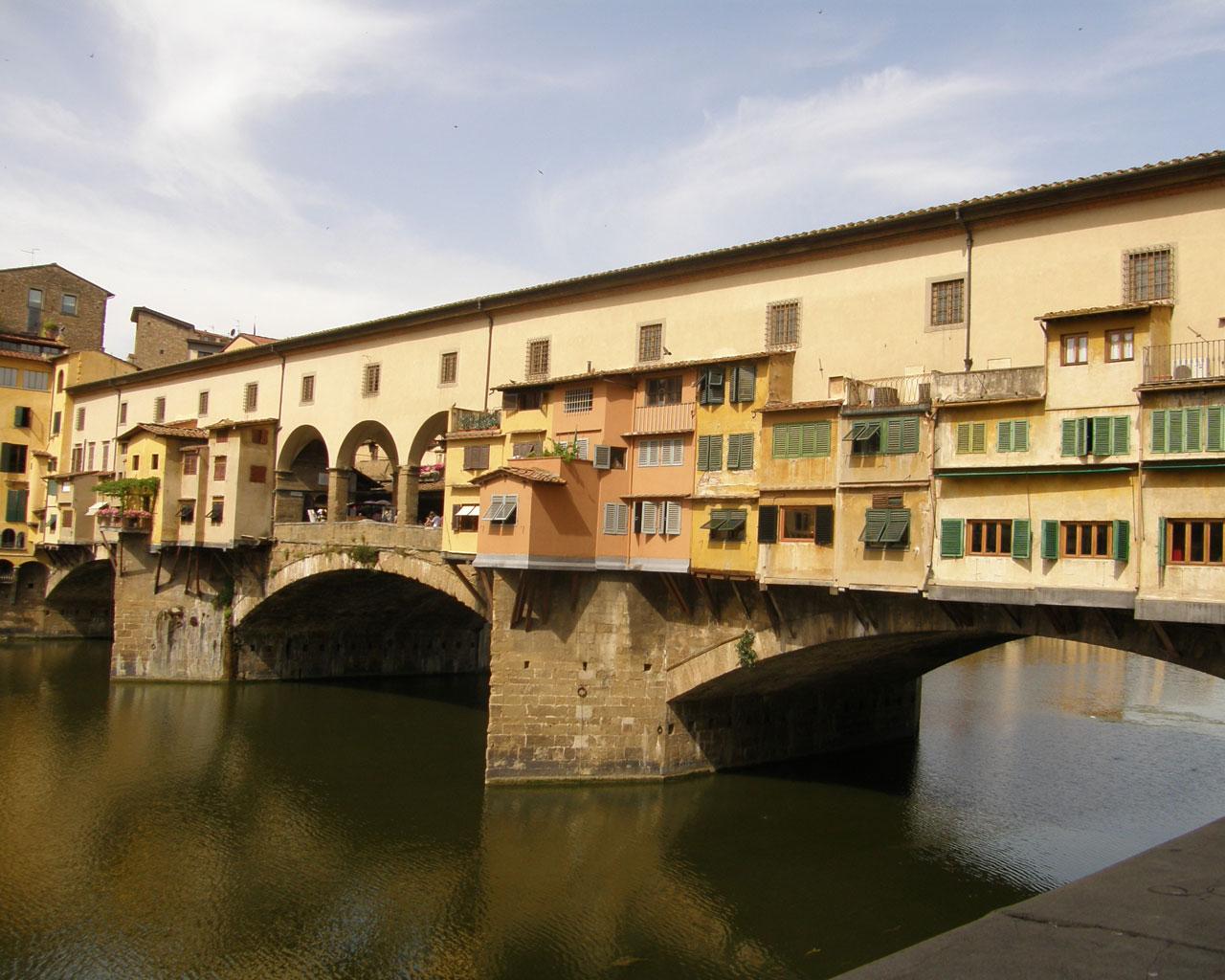 Florence - Ponte Vecchio Wallpaper #2 1280 x 1024 