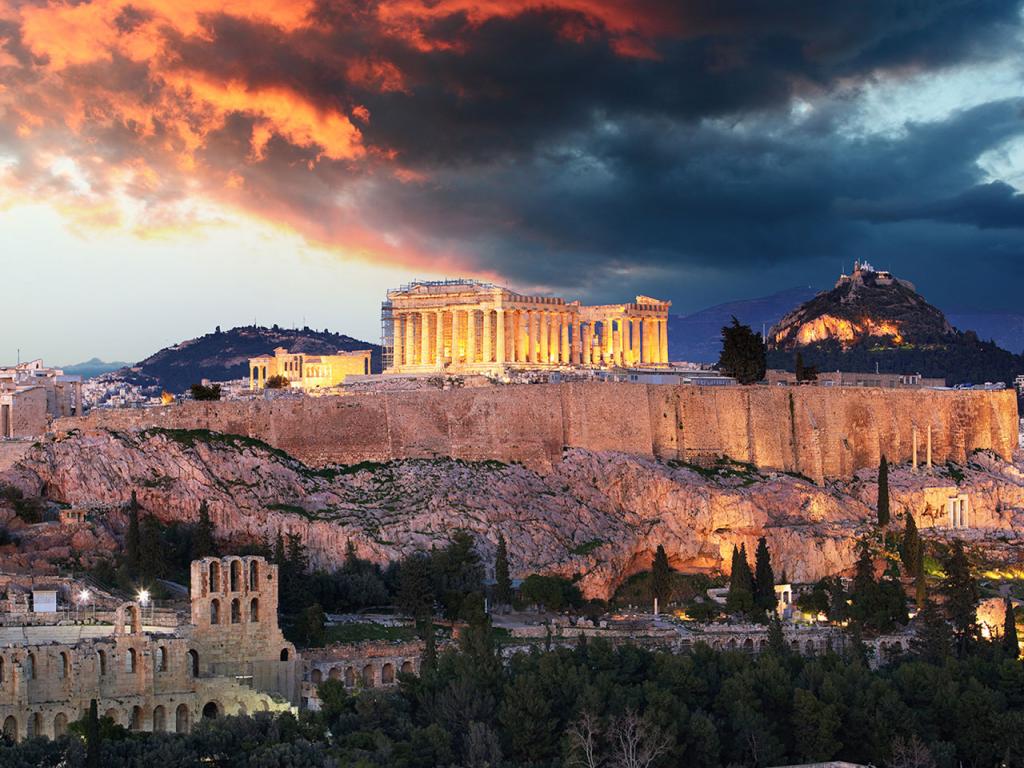 Athens - The Acropolis Wallpaper #1 1024 x 768 
