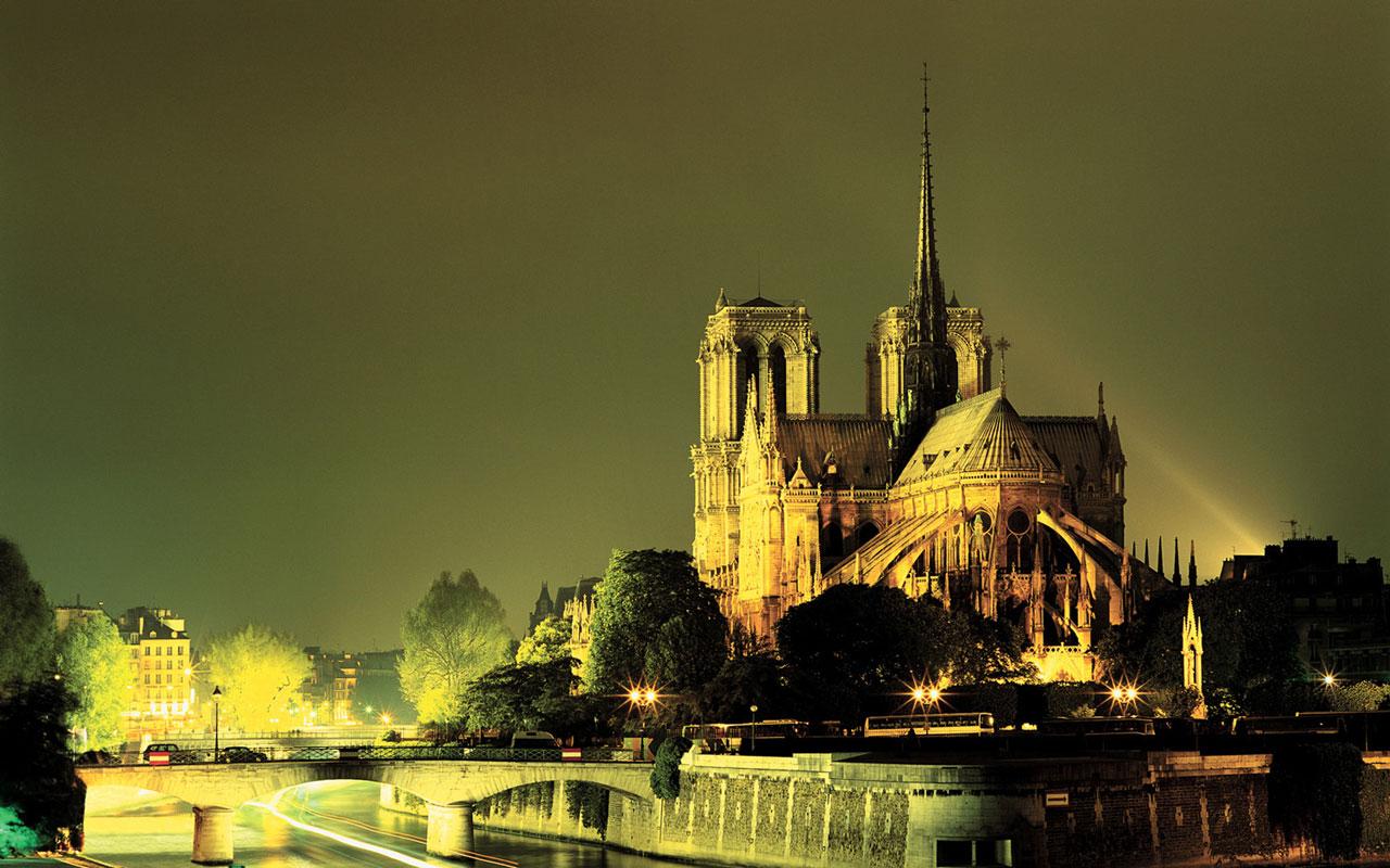 Paris - Notre Dame Cathedral Wallpaper #2 1280 x 800 