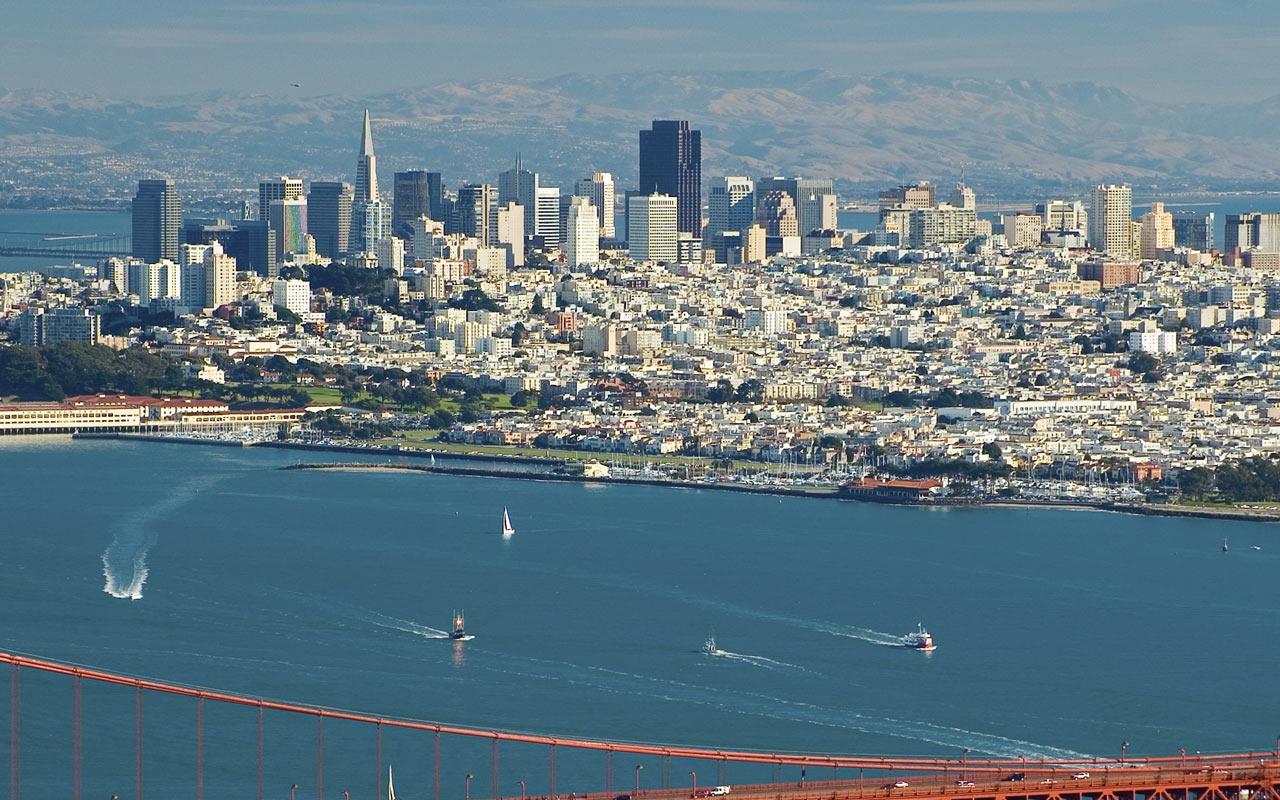 San Francisco - Aerial View Wallpaper #4 1280 x 800 