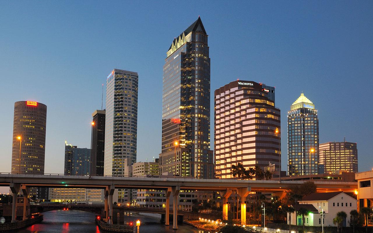 Tampa - Tampa City Skyline Wallpaper #1 1280 x 800 