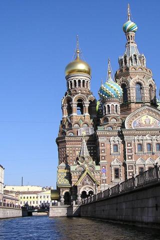 St Petersburg - Church of the Sviour on Spilled Blood Wallpaper #1 320 x 480 (iPhone/iTouch)