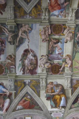 Rome - Ceiling of Cistine Chapel Wallpaper #1 320 x 480 (iPhone/iTouch)