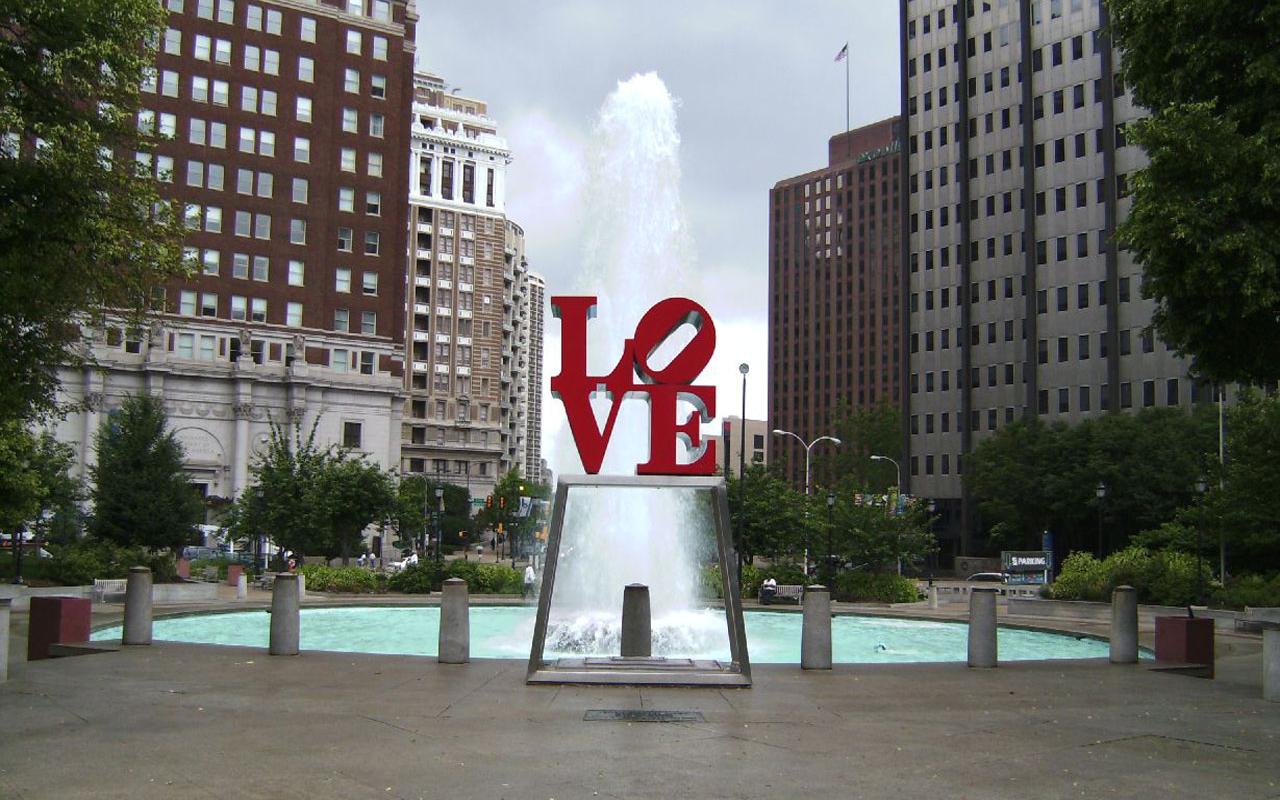 Best city - Philadelphia - Love Park 1280x800 Wallpaper #1