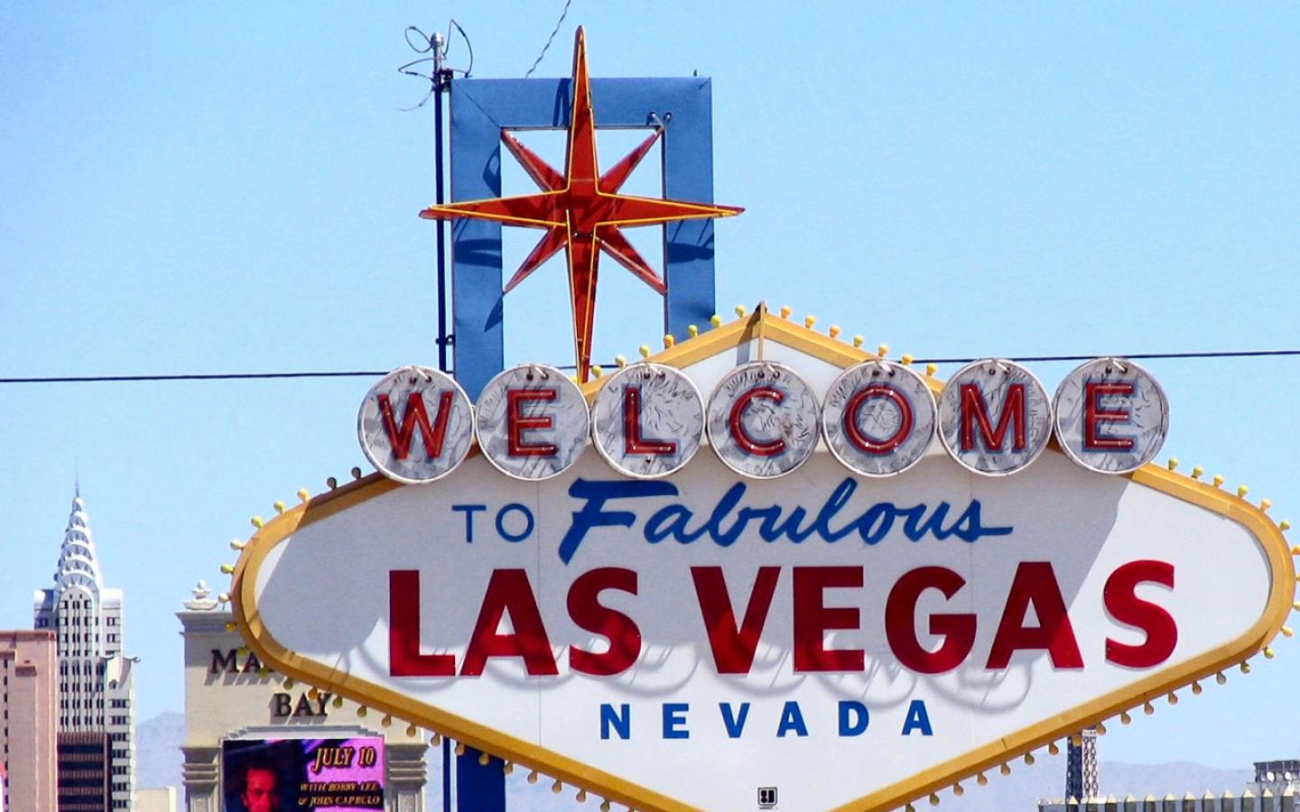 Las Vegas - Las Vegas sign, Las Vegas Boulevard Wallpaper #2 1440 x 900 
