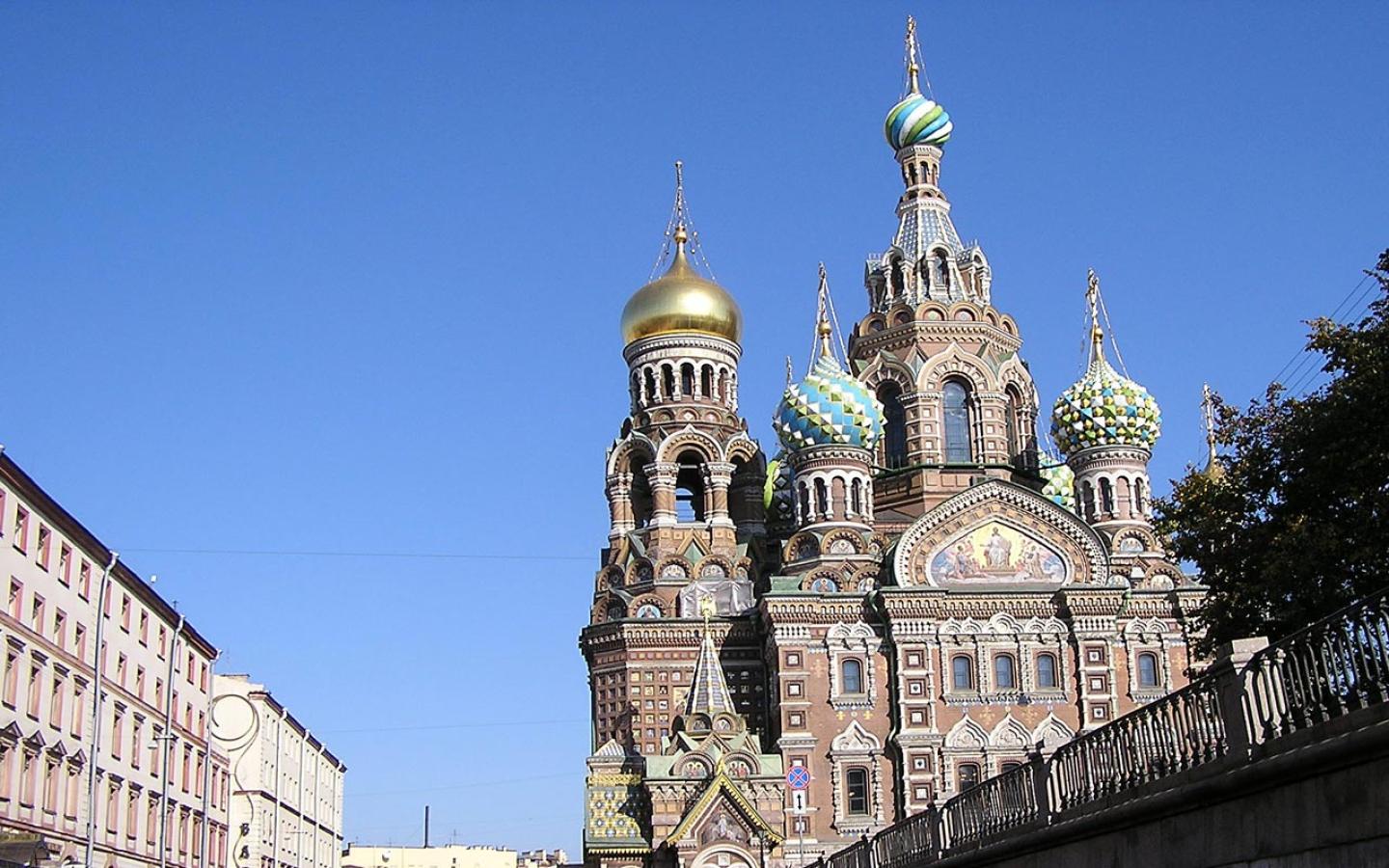 St Petersburg - Church of the Sviour on Spilled Blood Wallpaper #1 1440 x 900 