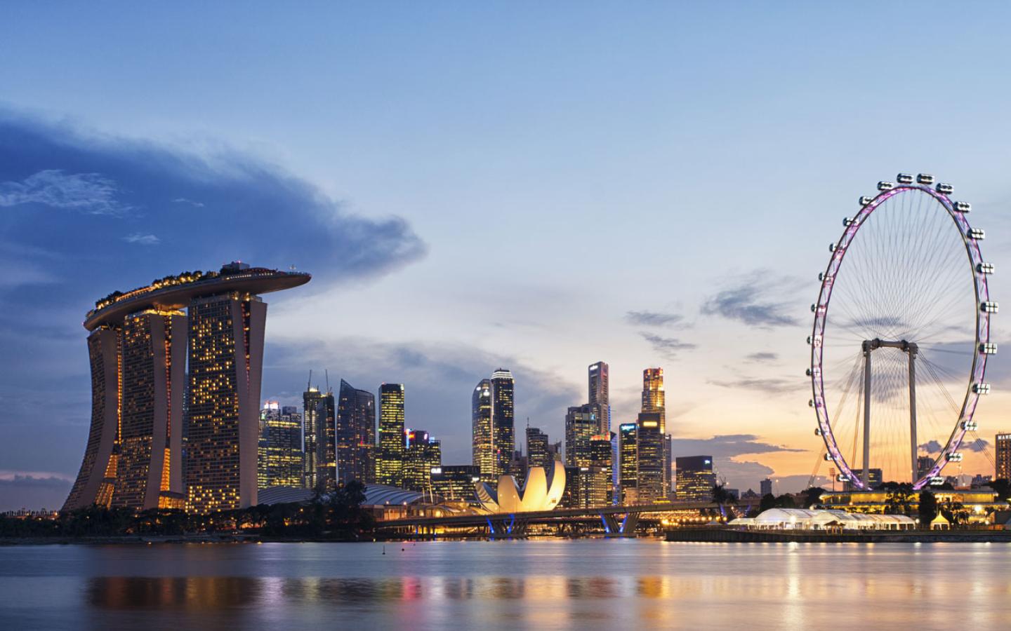 Singapore - Singapore Sky Line Wallpaper #1 1440 x 900 