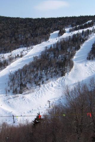 Killington, Vermont - The Canyons - Double Dipper (double black) Wallpaper #2 320 x 480 (iPhone/iTouch)